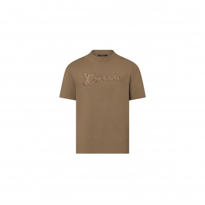 LOUIS VUITTON EMBROIDERED SIGNATURE COTTON T-SHIRT 1AFXP1